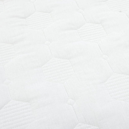 Hexagon Honeycomb Textured Cotton Quilt 3 Piece Set