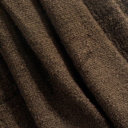 Tulum Boucle Textured Woven Fringed Throw Blanket