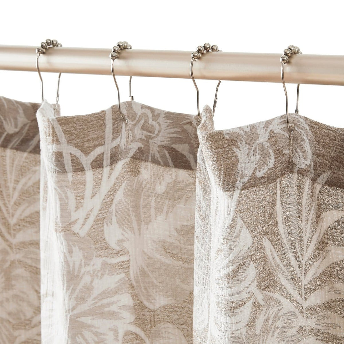 Bali Tropical Leaves Shower Curtain