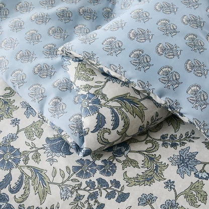 Lillian Block Print Reversible Comforter Set