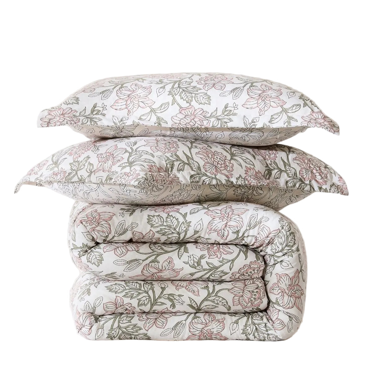 Zara Floral Block Reversible Comforter 3Pc Set