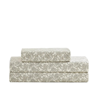 Zara Floral Block Cotton Sheet Set