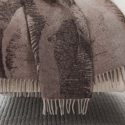 Mycelium Dream Wool Throw Blanket
