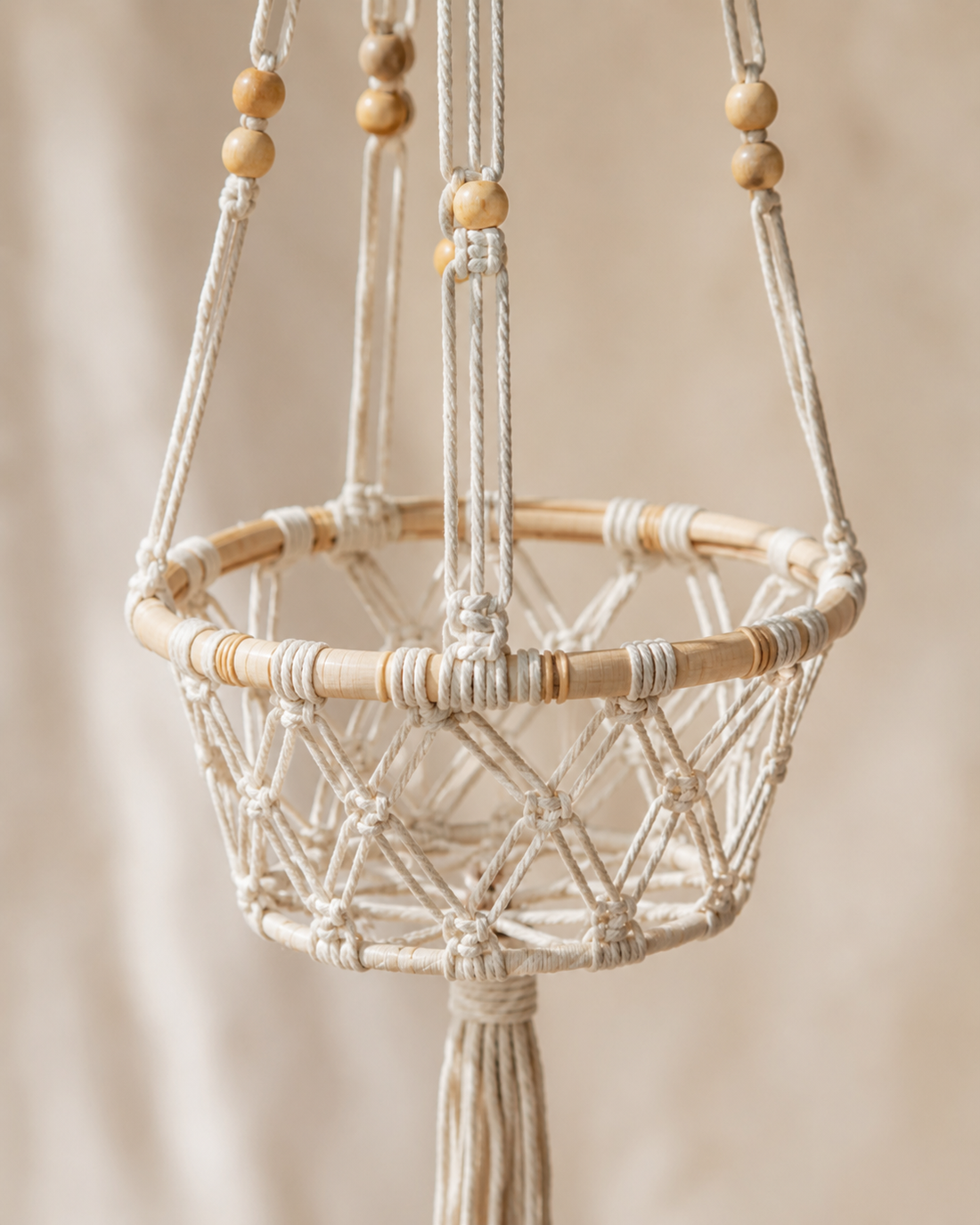 Beaded Macrame Plant Hangers