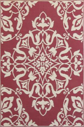 New Wrought Iron Deep Red Outdoor Mat