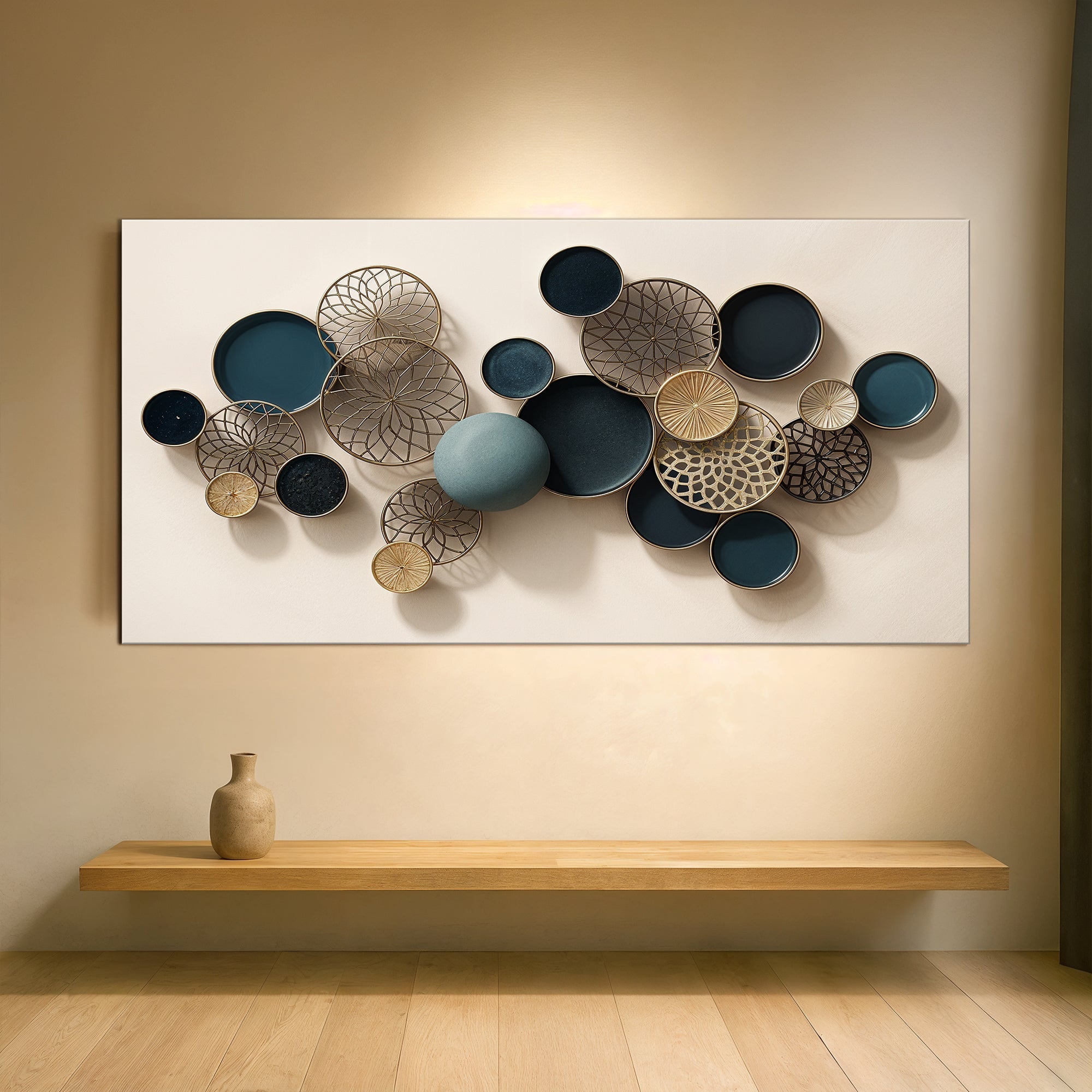 Lotus Leaf Abstract Wall Art