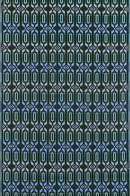 Moroccan Periwinkle Reversible Outdoor Mat