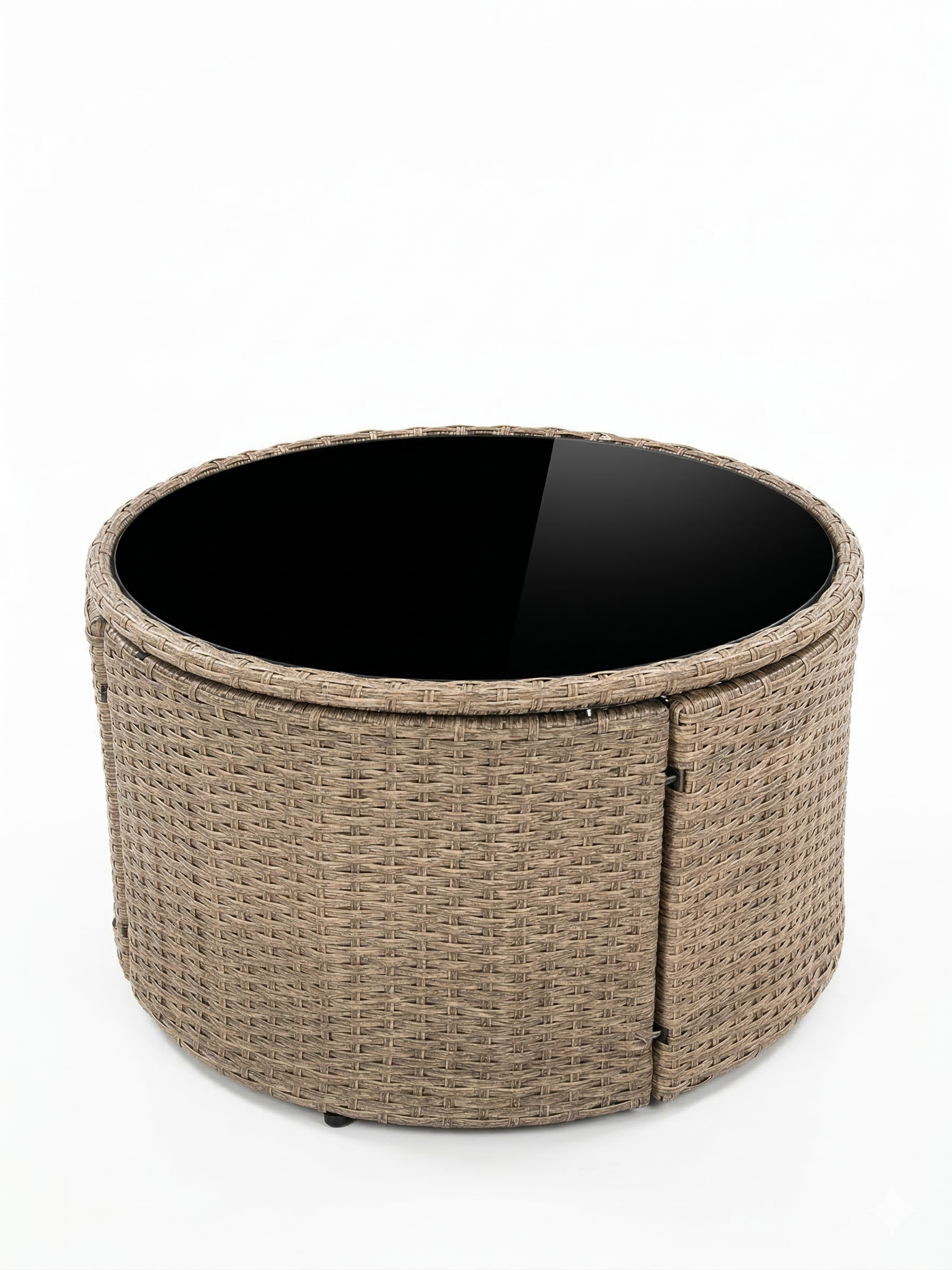 Curved Rattan Outdoor Conversation Set