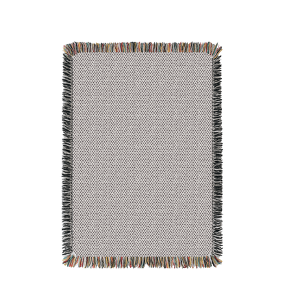 Cream and Beige Diamond Jacquard Woven Throw