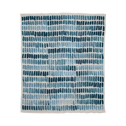 Watercolor by Kelly Harris Smith - Cotton Sustainable Knit Patterned Throw Blanket