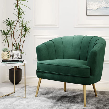 Green Velvet Accent Chair