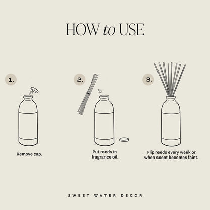 Luxury Getaway Tinted Glass Jar Reed Diffuser
