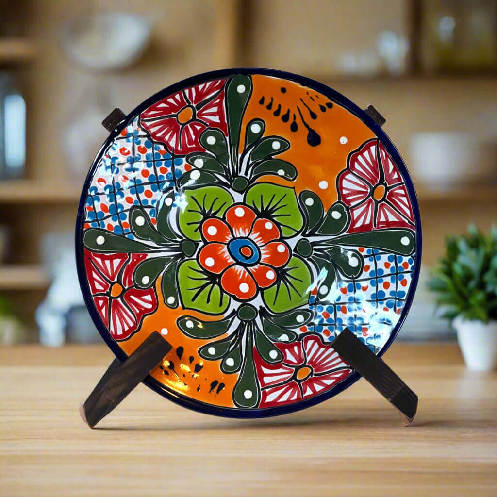 10" Talavera Dinner Plate | Mexican Handmade Dinnerware