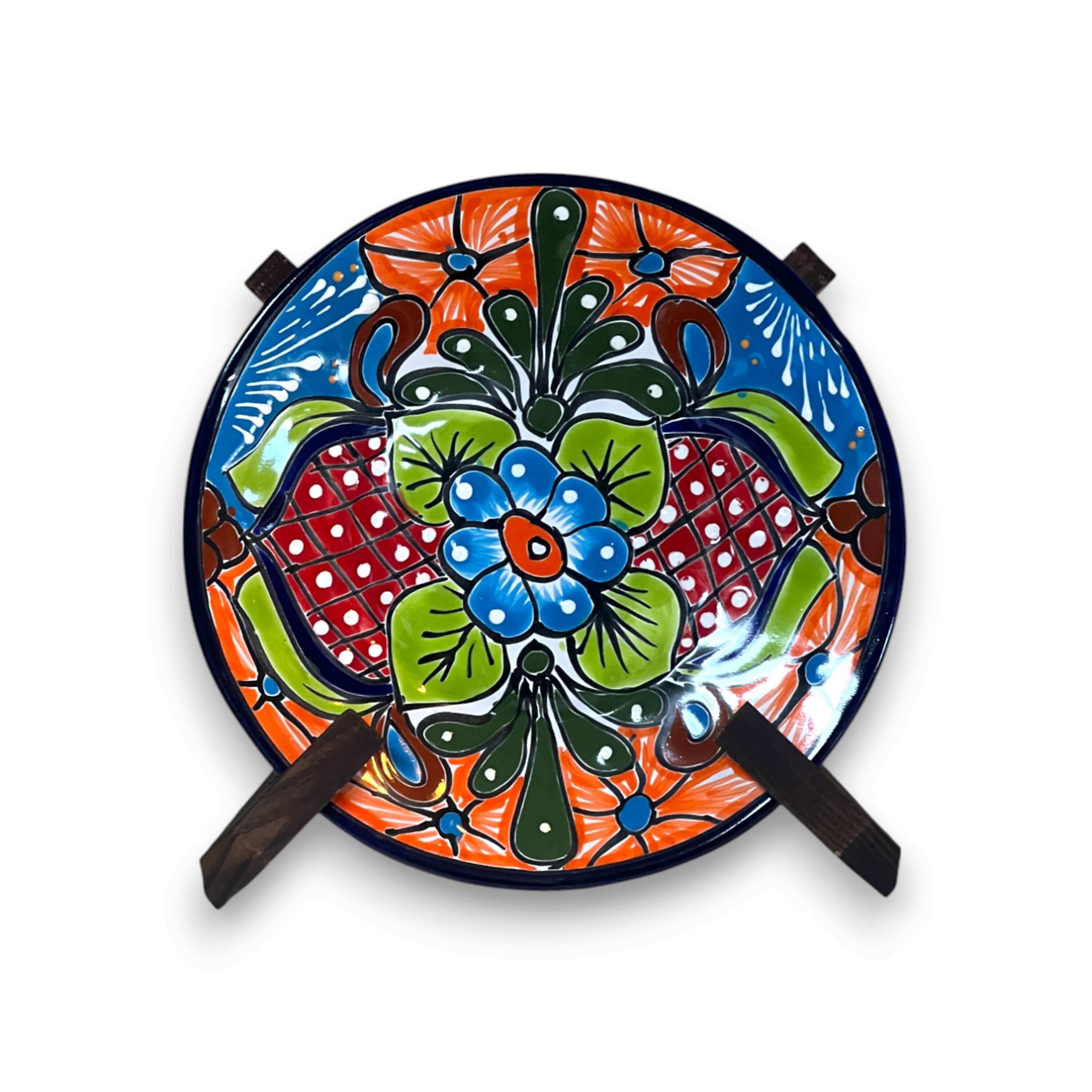 10" Talavera Dinner Plate | Mexican Handmade Dinnerware