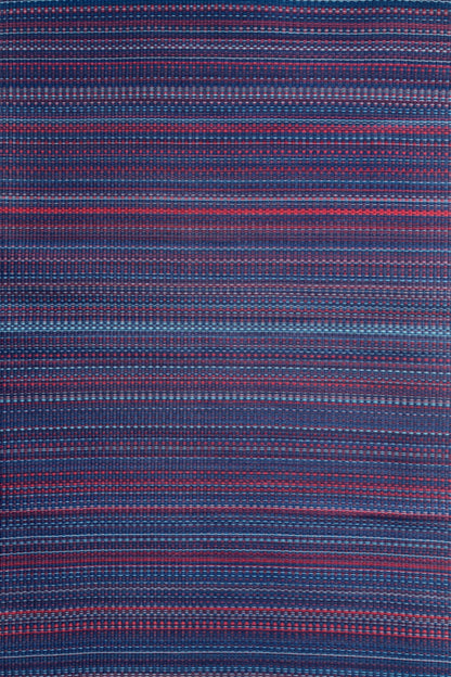 Mixed Indigo Plum Reversible Outdoor Mat