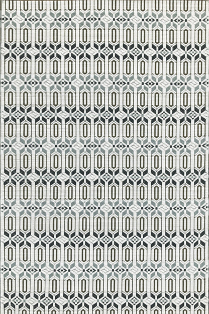 Moroccan Cool Silver Outdoor Mat