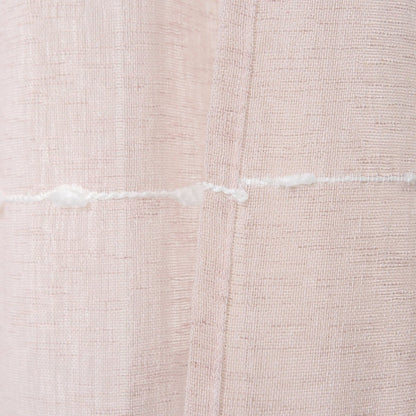 Farmhouse Textured Grommet Sheer Window Curtain Panel Set
