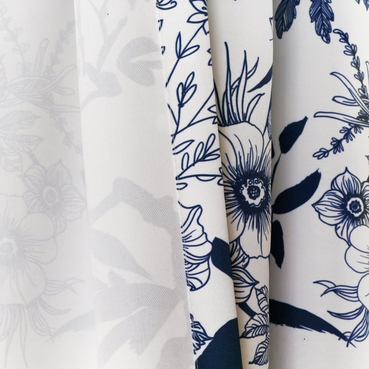 Botanical Garden Light Filtering Window Curtain Panel Sets -6 Colors