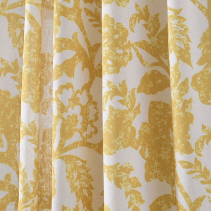 Emma Textured Jacobean Window Curtain Panels