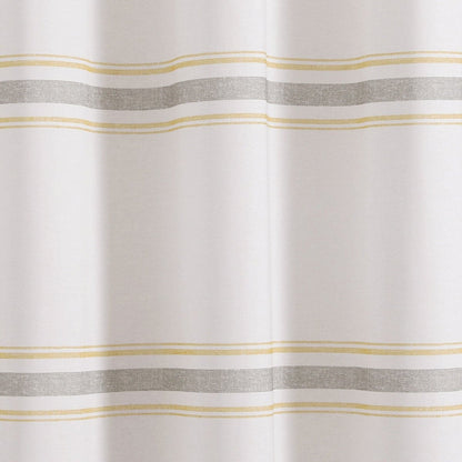 Farmhouse Stripe 100% Cotton Shower Curtain