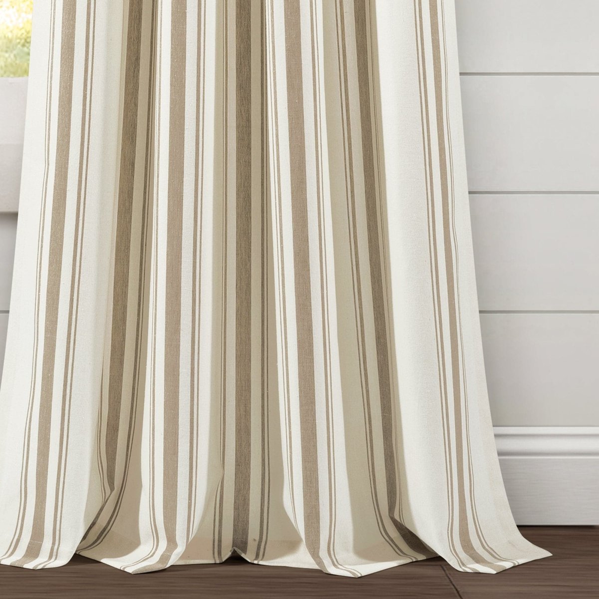 Farmhouse Stripe Yarn Dyed Curtain Panel Sets in Multiple Colors and Sizes