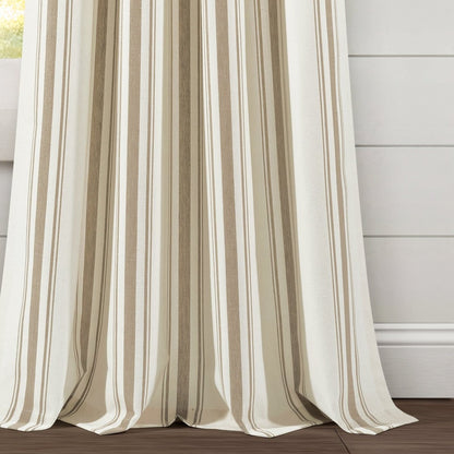 Farmhouse Stripe Yarn Dyed Curtain Panel Sets in Multiple Colors and Sizes