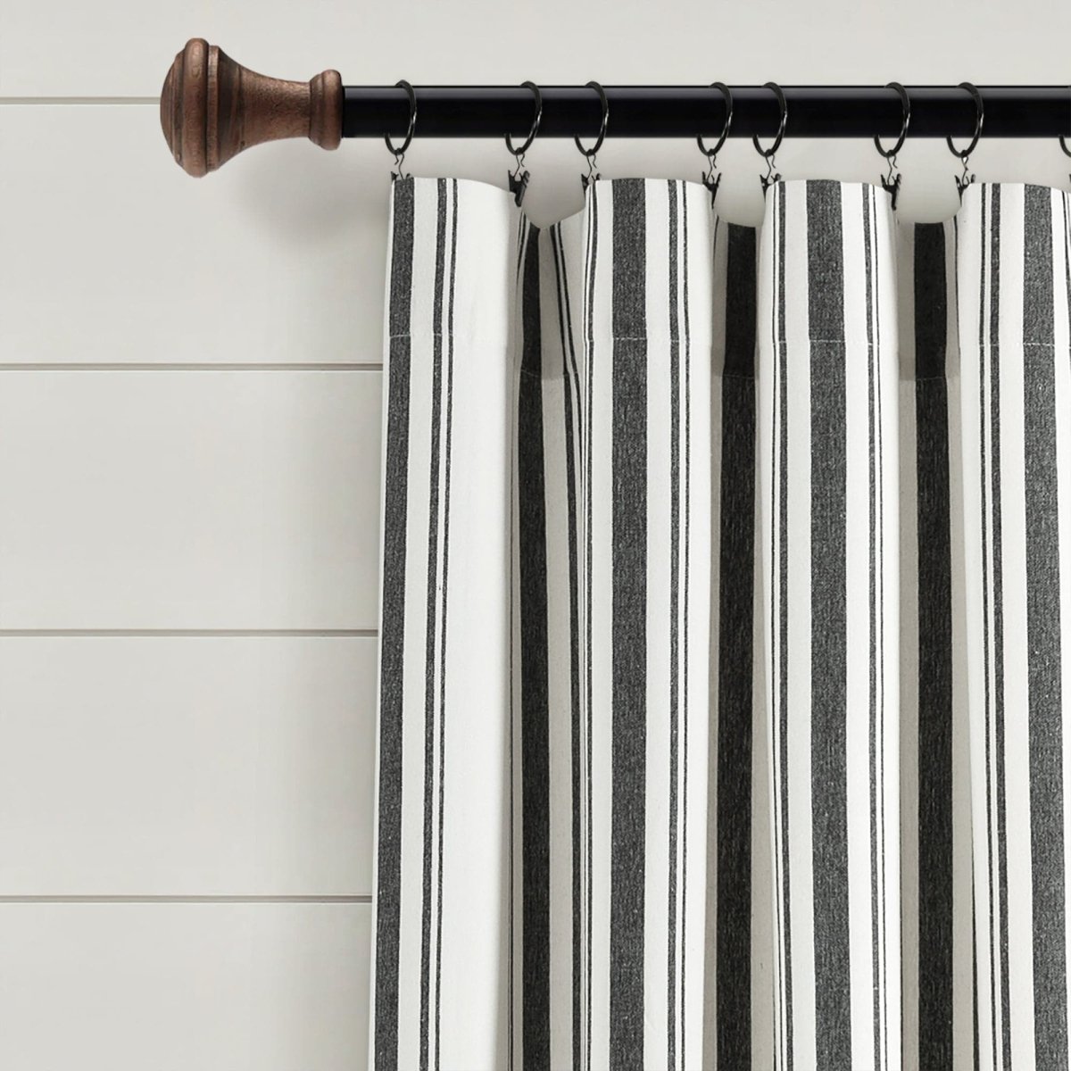 Farmhouse Stripe Yarn Dyed Curtain Panel Sets in Multiple Colors and Sizes