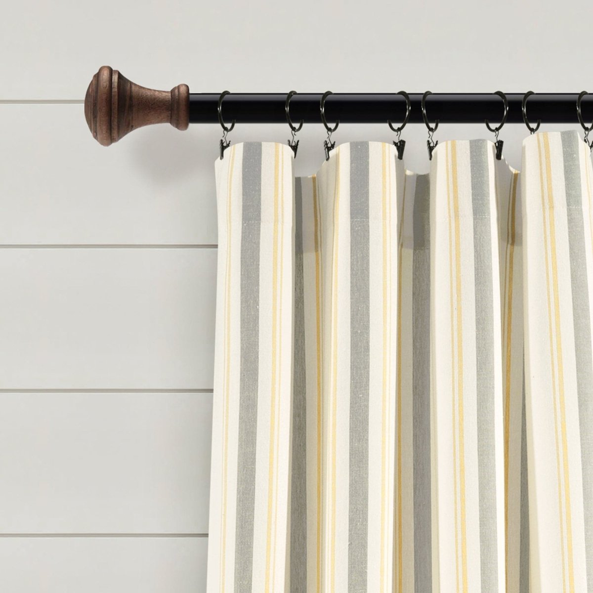 Farmhouse Stripe Yarn Dyed Curtain Panel Sets in Multiple Colors and Sizes