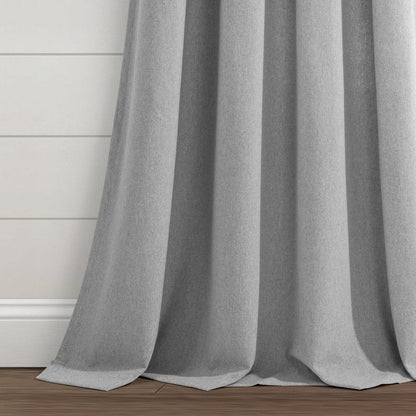Farmhouse Boho Stripe Woven Tassel Yarn Dyed Recycled Cotton Blend Window Curtain Panel Sets