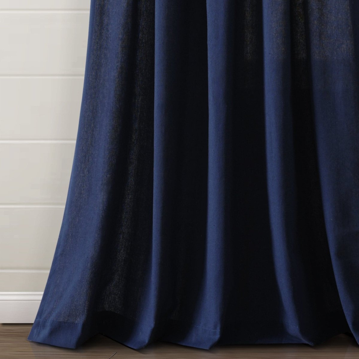 Boho Pom Pom Tassel Faux Linen Window Curtain Panels