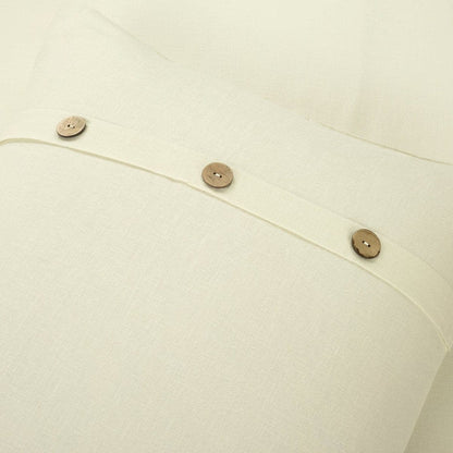 Belgian Flax Linen Rich Cotton Blend Duvet Cover 3 Piece Sets