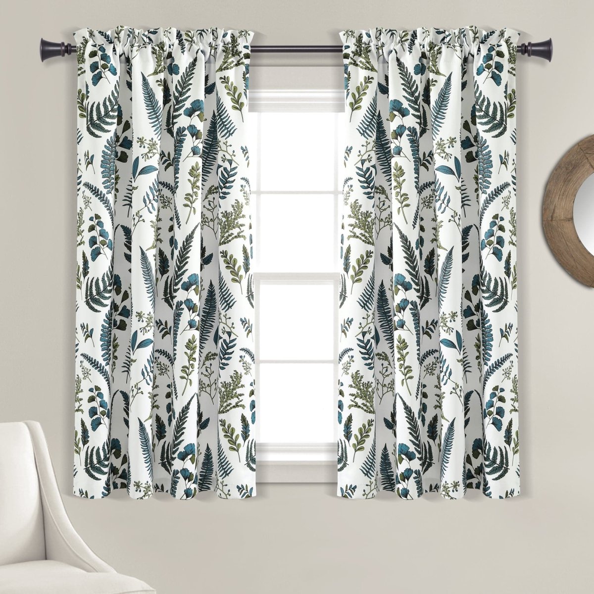 Devonia Light Filtering Window Curtain Panel Sets - 5 Colors
