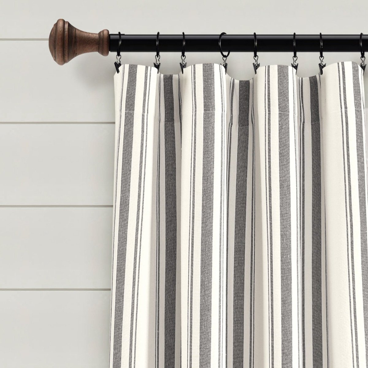 Farmhouse Stripe Yarn Dyed Curtain Panel Sets in Multiple Colors and Sizes
