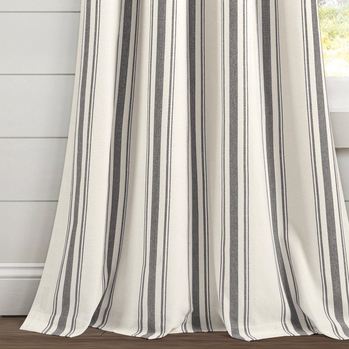 Farmhouse Stripe Yarn Dyed Curtain Panel Sets in Multiple Colors and Sizes