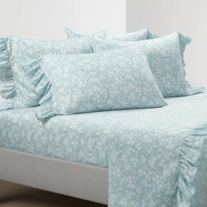 Garden Of Flowers Ruffle Sheet Set