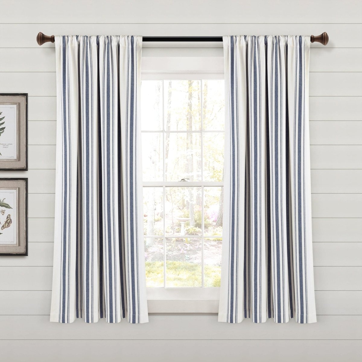 Farmhouse Stripe Yarn Dyed Curtain Panel Sets in Multiple Colors and Sizes