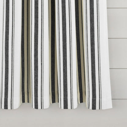 Farmhouse Stripe Yarn Dyed Curtain Panel Sets in Multiple Colors and Sizes