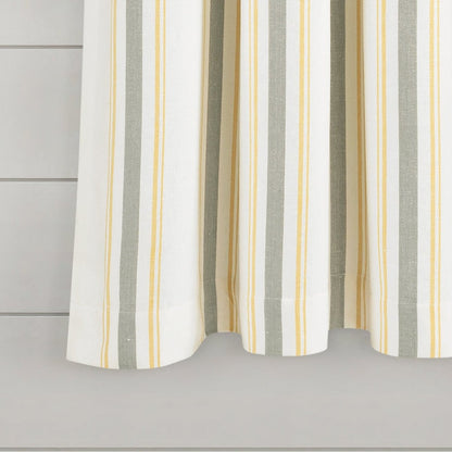 Farmhouse Stripe Yarn Dyed Curtain Panel Sets in Multiple Colors and Sizes
