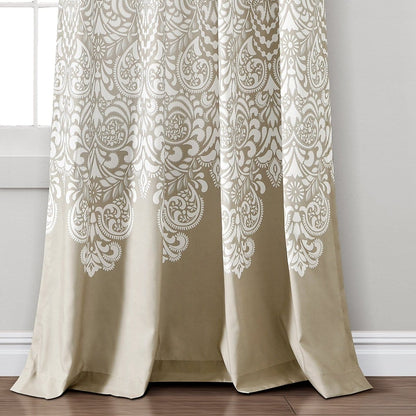 Boho Medallion Window Curtain Panel Sets