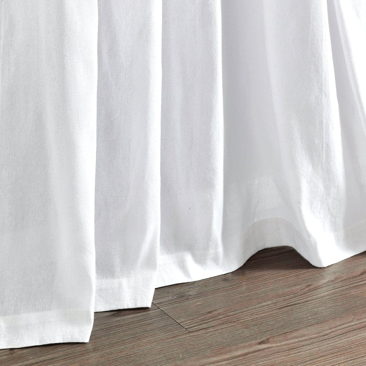 Boho Pom Pom Tassel Faux Linen Window Curtain Panels