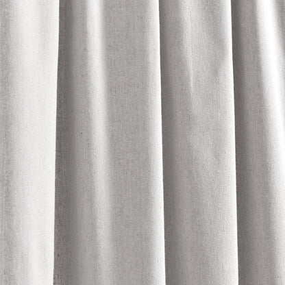 Boho Pom Pom Tassel Faux Linen Window Curtain Panels
