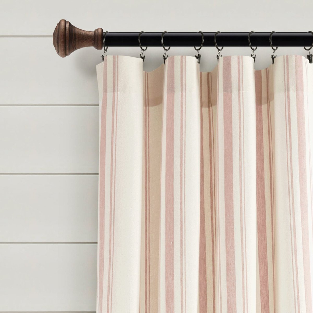 Farmhouse Stripe Yarn Dyed Curtain Panel Sets in Multiple Colors and Sizes