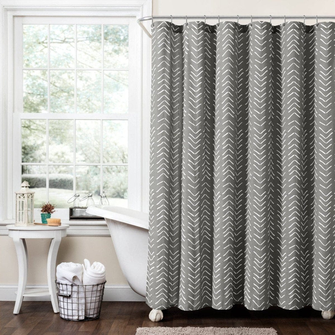 Hygge Modern Arrow Shower Curtain