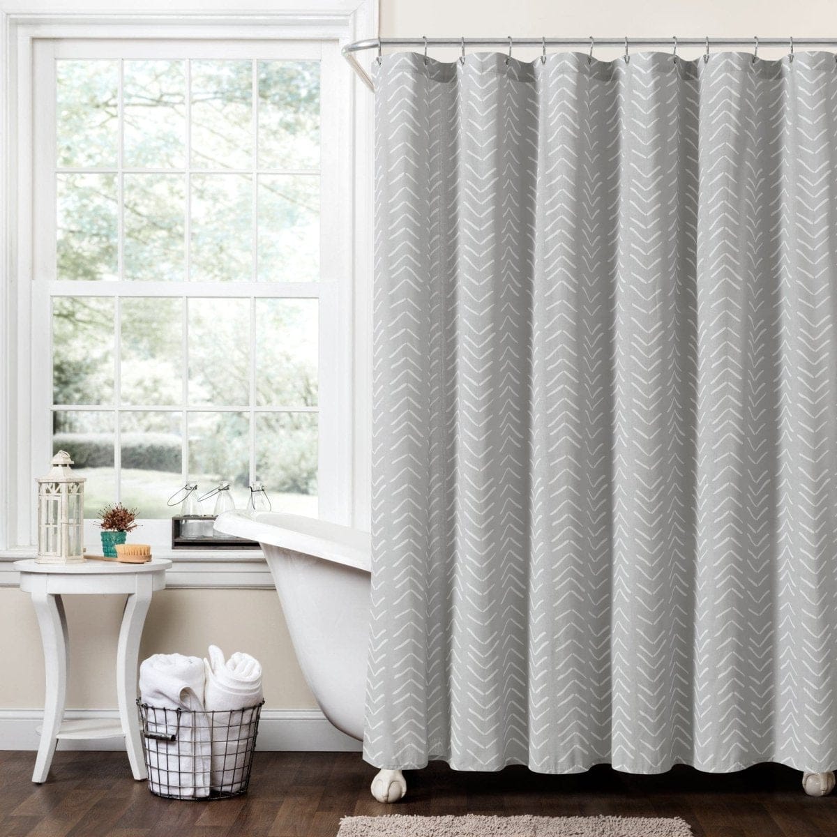 Hygge Modern Arrow Shower Curtain
