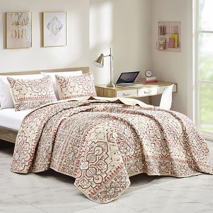 MALIA 3 Pc Quilted Bed Set