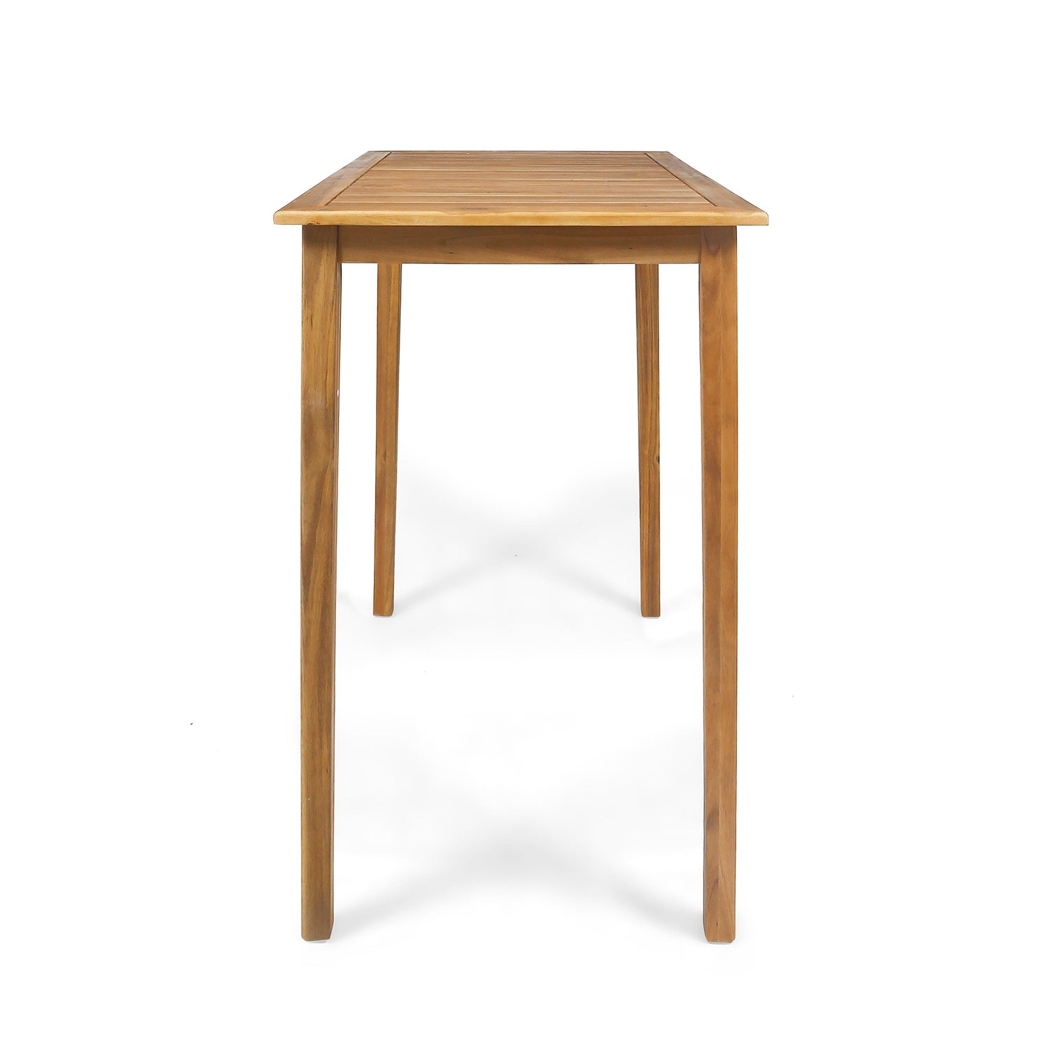Outdoor Acacia Wood Rectangle Bar Table