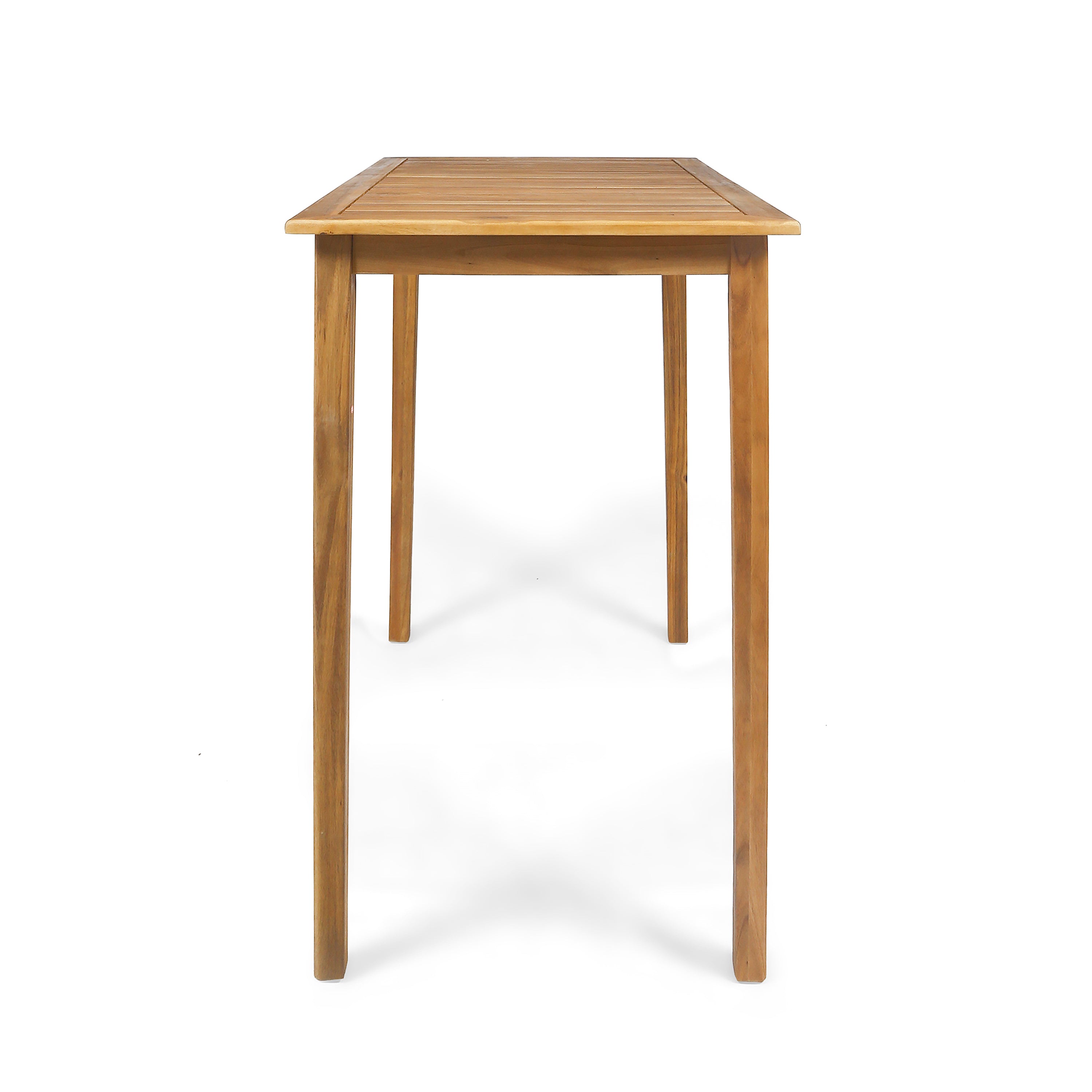 Outdoor Acacia Wood Rectangle Bar Table