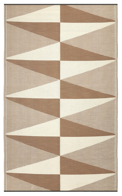 Tucson - Natural Modern Geometric Outdoor Rug for Patio