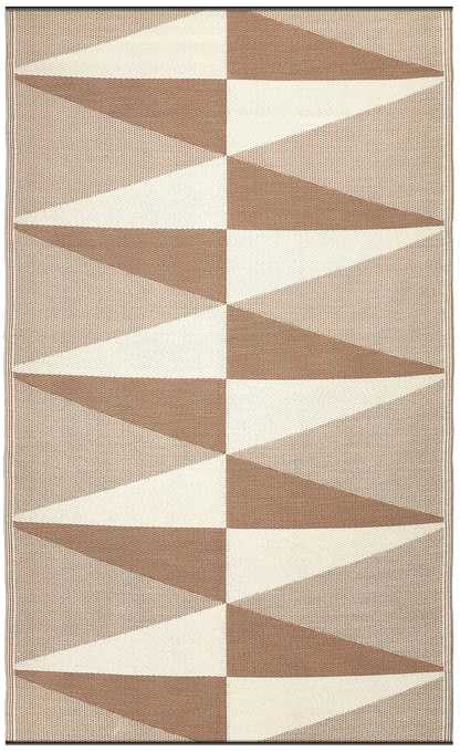 Tucson - Natural Modern Geometric Outdoor Rug for Patio