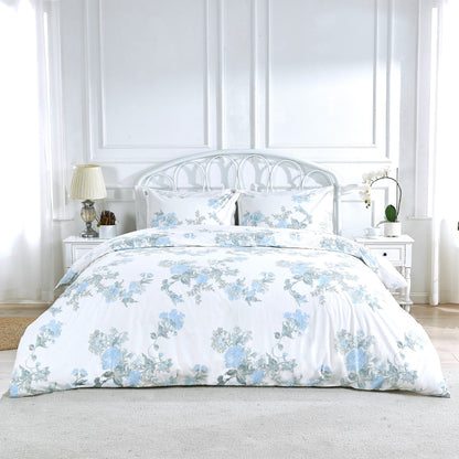 Jardin De Rose Printed Cotton Percale Duvet Sets